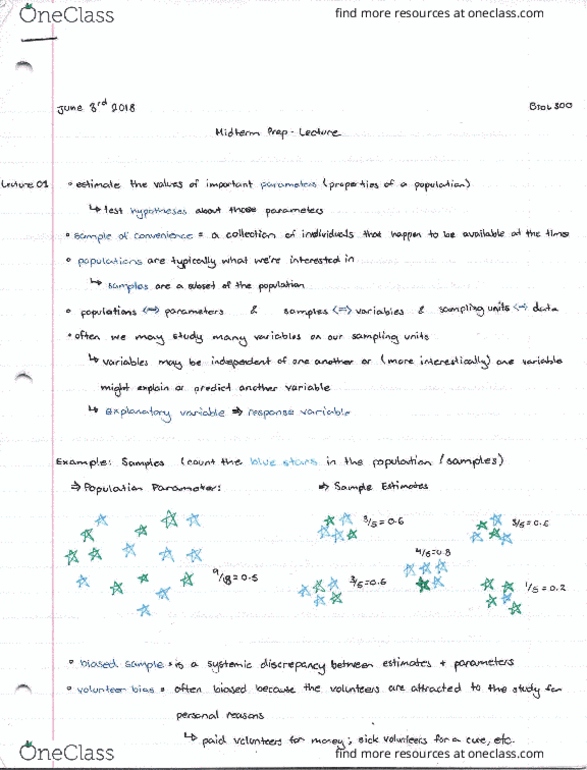 Biol Midterm Midterm Prep Lecture Notes Oneclass