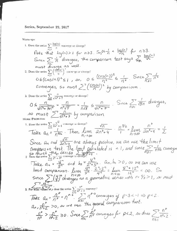 Math Midterm Math Test Comparison Test With Solutions Oneclass