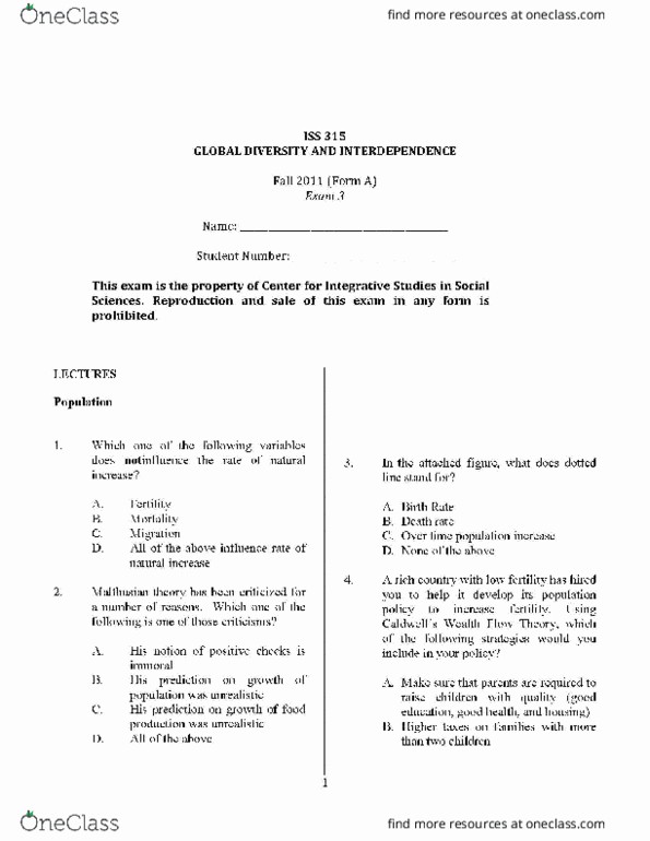 ISS 315 Midterm ISS 315 Exam 3 Fall 2011 OneClass