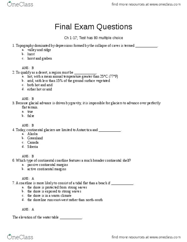 Geol Study Guide Fall Final Migmatite Proterozoic