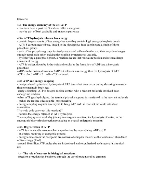 Biol Midterm Test Notes Oneclass