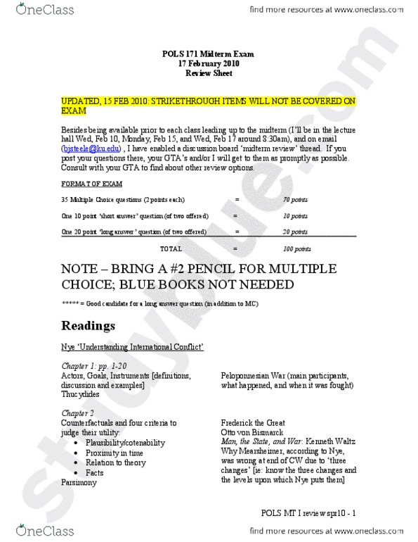 Pols Study Guide Winter Counterfactual Conditional Otto