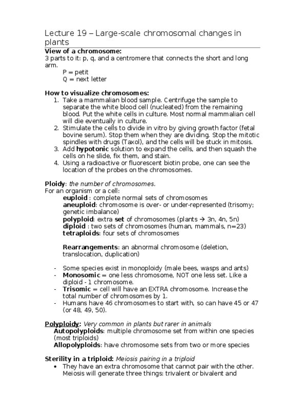 BIOL 202 Genetics Lectures 1923 Doc OneClass