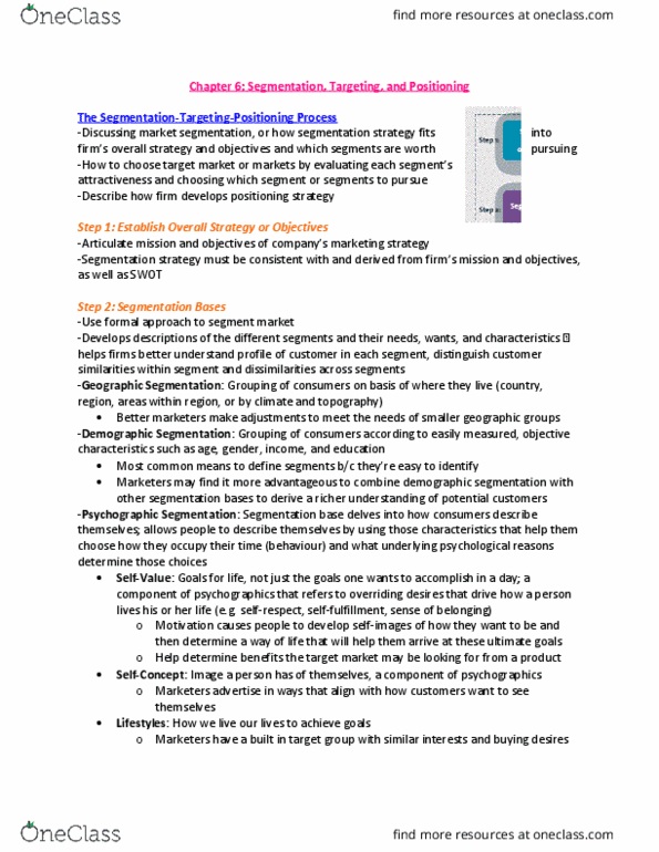 BU352 Chapter Notes - Chapter 6: Market Trend, Cola Wars, Mass Customization thumbnail