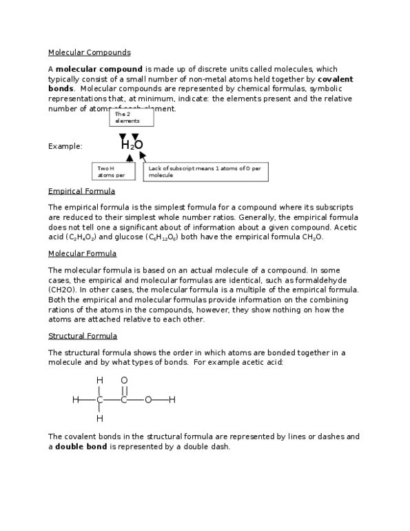 CHEM 1010U Lecture Notes - Formula Unit, Halothane, Ionic Compound thumbnail