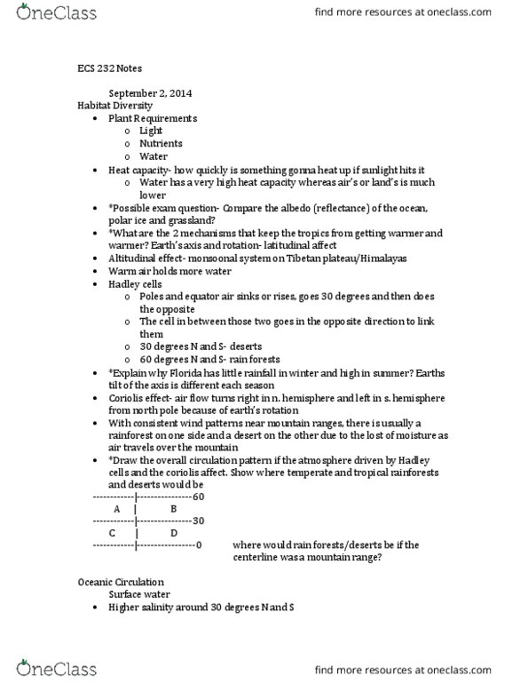 ECS 232 Lecture Notes - Lecture 1: Transpiration, Chemical Reaction, Phase Transition thumbnail