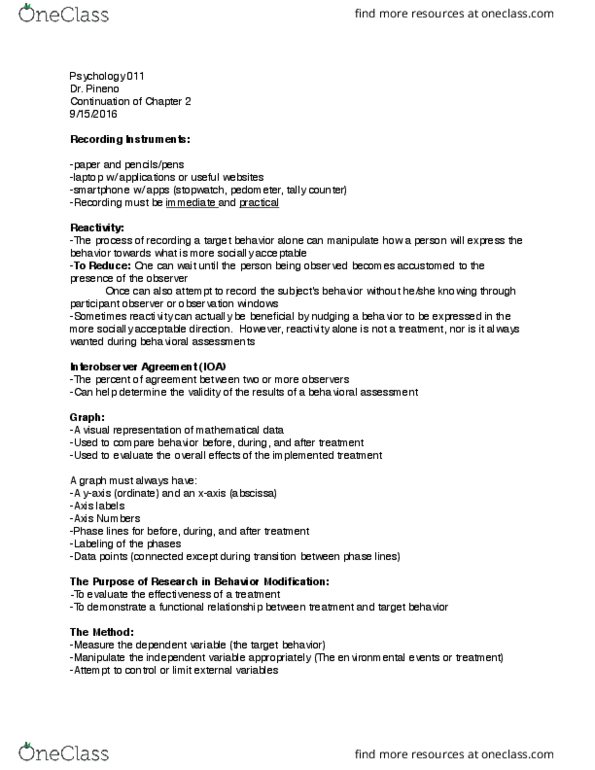 PSY 011 Lecture Notes - Lecture 3: Tally Counter, Abscissa And Ordinate, Pedometer thumbnail