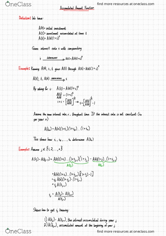 MATH 2FM3 Lecture Notes - Lecture 4: Savings Account thumbnail