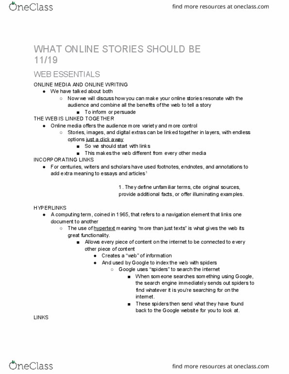RTV 2100 Lecture Notes - Lecture 16: Buzzfeed, Crowdsourcing, Whitehouse.Gov thumbnail