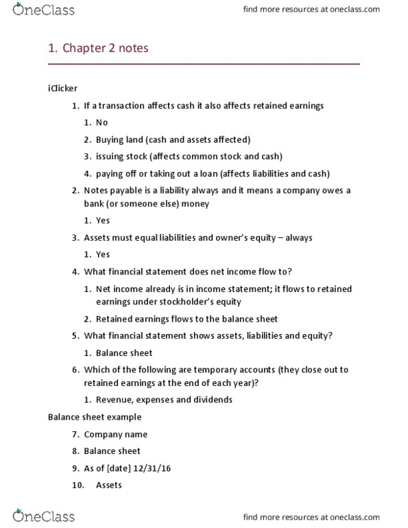 ACCOUNTG 221 Lecture Notes - Lecture 3: Retained Earnings, Net Income, Financial Statement thumbnail