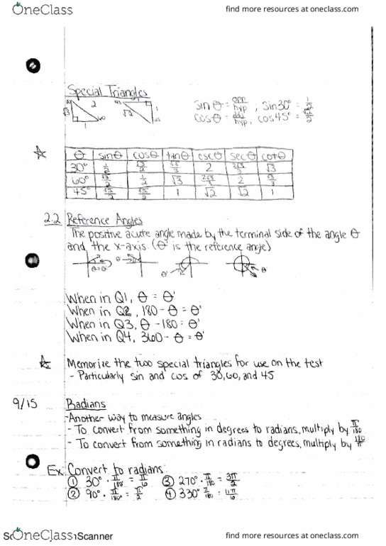 MAC 1114 Lecture 4: Trig - Week 3.2 thumbnail