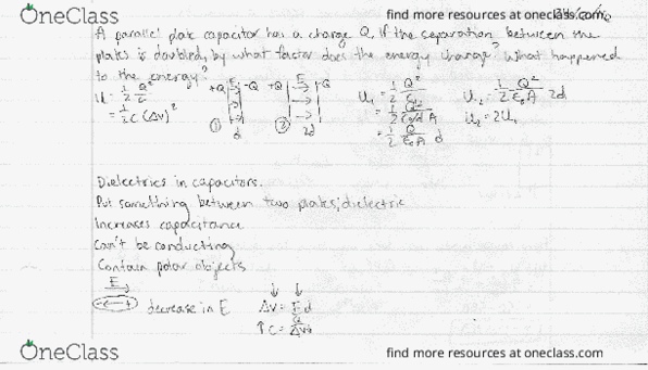 PHYS112 Lecture Notes - Lecture 18: Dielectric thumbnail