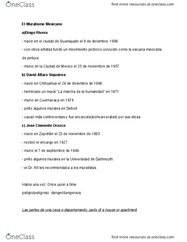 CAS LS 112 Lecture Notes - Lecture 2: Mexican Muralism, David Alfaro Siqueiros, The Terrace thumbnail