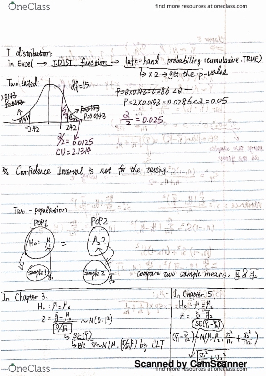 STAT 4013 Lecture 5: T distribution thumbnail