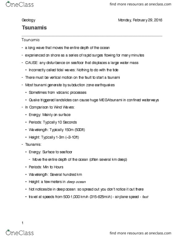 GEOL105 Lecture Notes - Lecture 7: Hilo, Hawaii, Water Mass, Longwave thumbnail