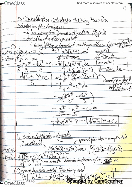 MATH 0100 Lecture 3: Substitution- Strategies and Using Bounds thumbnail