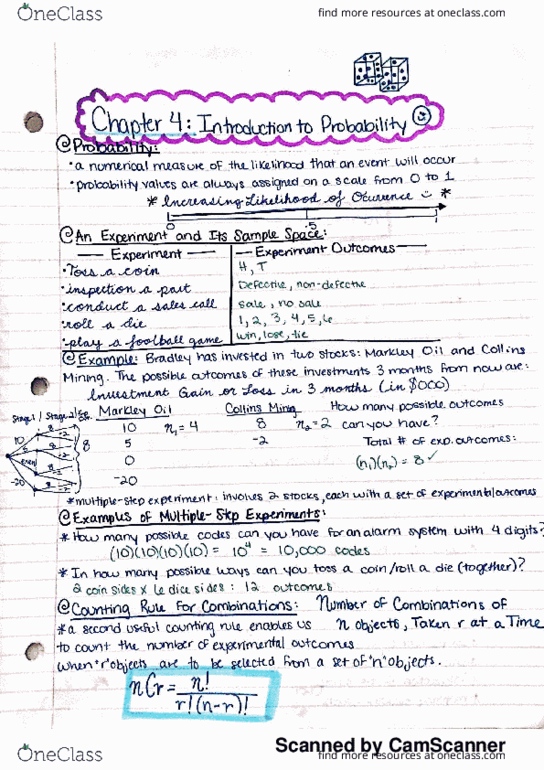 OPRE 3360 Lecture 6: OPRE 3360- Chapter 4 Notes thumbnail