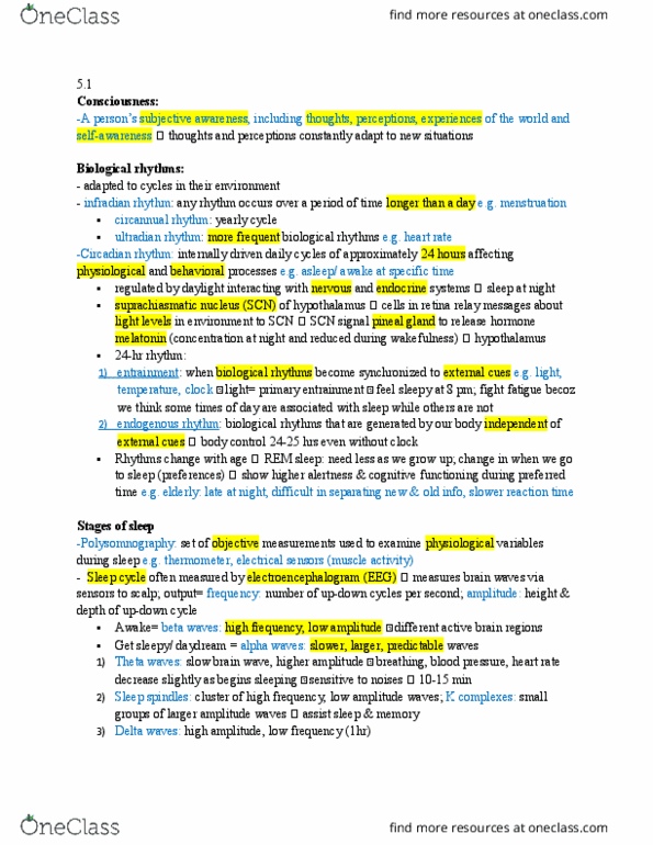 PSY100H1 Chapter Notes - Chapter 5: Tegmentum, Ayahuasca, Orexin thumbnail