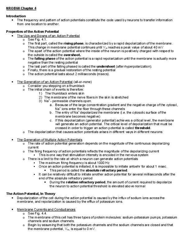 PSYC 371 Lecture Notes - Resting Potential, Exosphere, Membrane Potential thumbnail