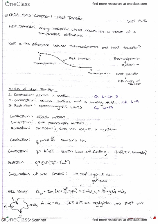 ENCH 403 Lecture 1: ENCH 403 Introduction to Heat Transfer Lecture Notes thumbnail