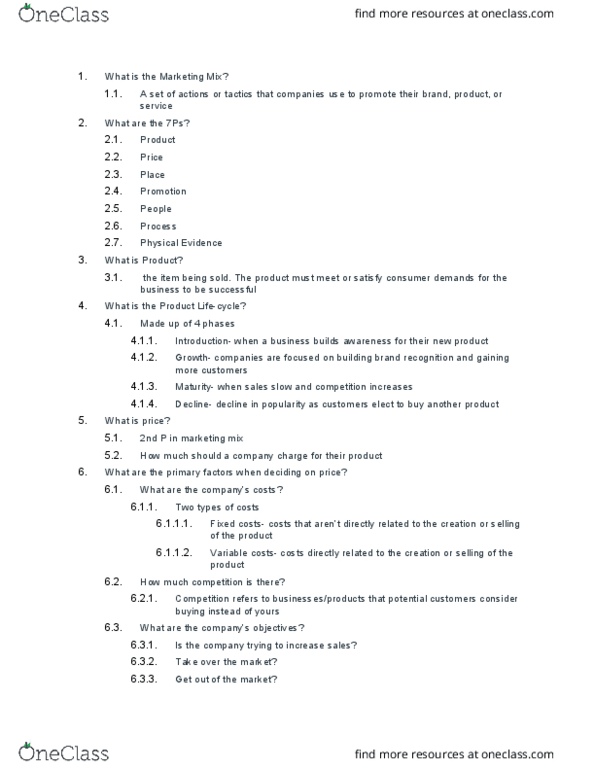 BUS 1000 Lecture Notes - Lecture 2: Mobile Marketing, Search Engine Optimization, Personal Selling thumbnail