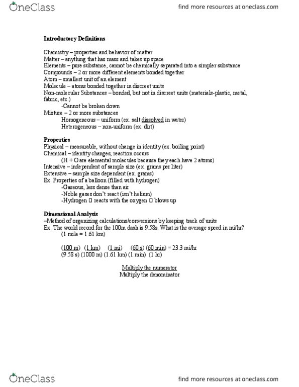 CHM 103 Lecture Notes - Lecture 1: Boiling Point thumbnail