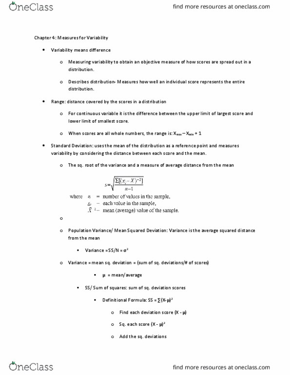 PSYC 243 Chapter Notes - Chapter 4: Bias Of An Estimator, Mean Squared Error, Standard Deviation thumbnail