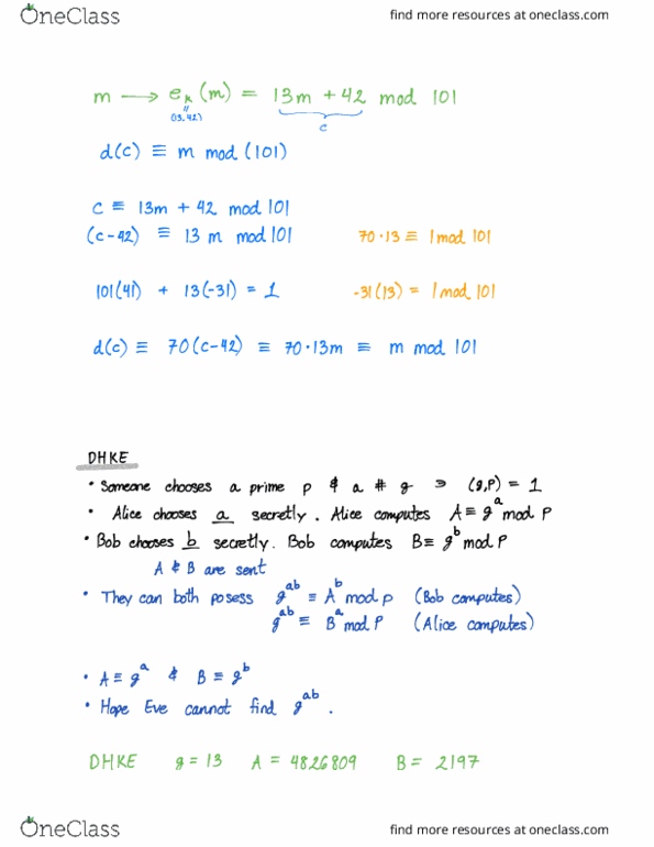 MATH 470 Lecture Notes - Lecture 7: Bundesautobahn 48, Primitive Root Modulo N thumbnail