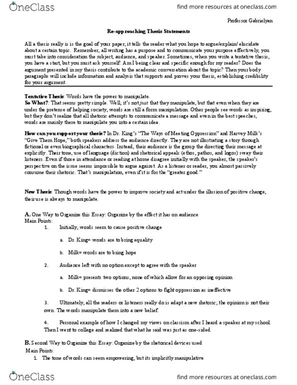 ENGL 113A Lecture Notes - Lecture 3: Class Discrimination thumbnail