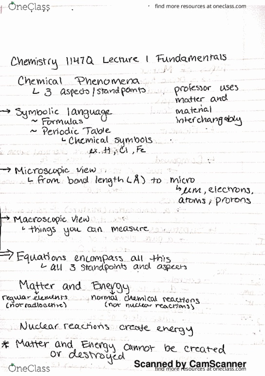 CHEM 1147Q Lecture 1: Fundamentals 1 thumbnail