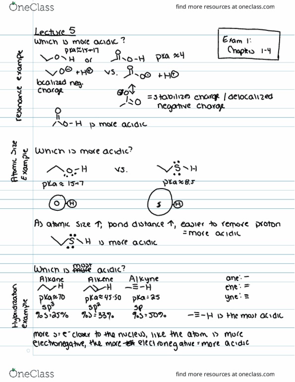CHEM 261 Lecture Notes - Lecture 5: Alkyne, Dic Entertainment, Amide thumbnail