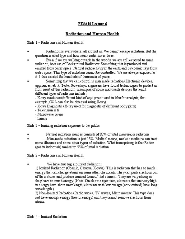 ENV-1600 Lecture Notes - Nuclear Medicine, Plywood, Smoke Detector thumbnail