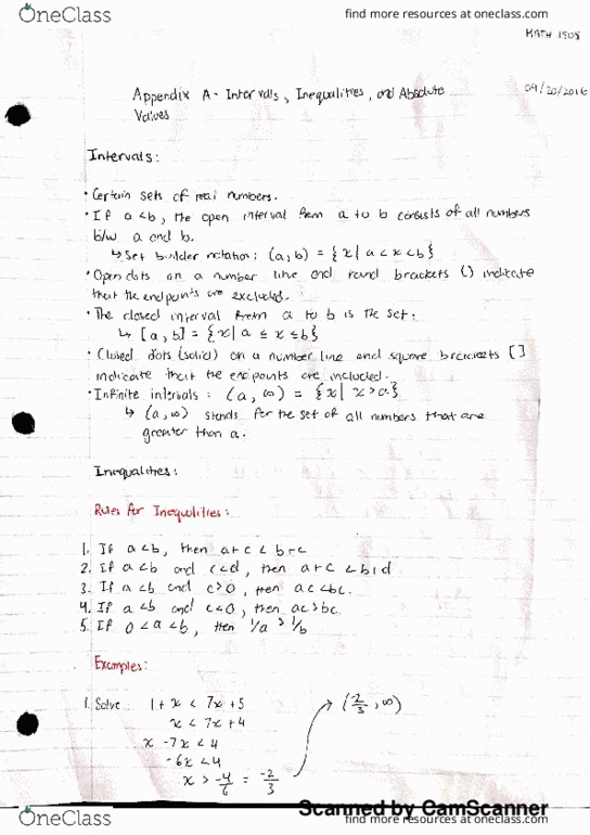 MATH 1505 Chapter Appendix A and B: MATH 1505 - Appendix A and B thumbnail