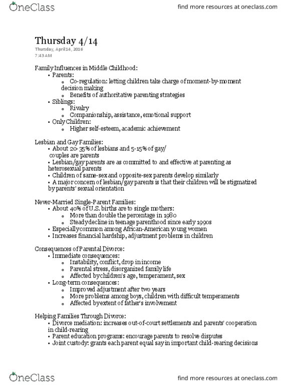 HDFS 2950 Lecture Notes - Lecture 15: Joint Custody, Stepfamily, Job Sharing thumbnail