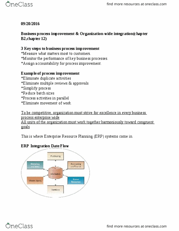 CIS 2200 Lecture Notes - Lecture 7: Business Process thumbnail