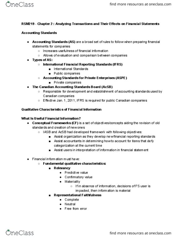 RSM219H1 Chapter Notes - Chapter 2: Retained Earnings thumbnail