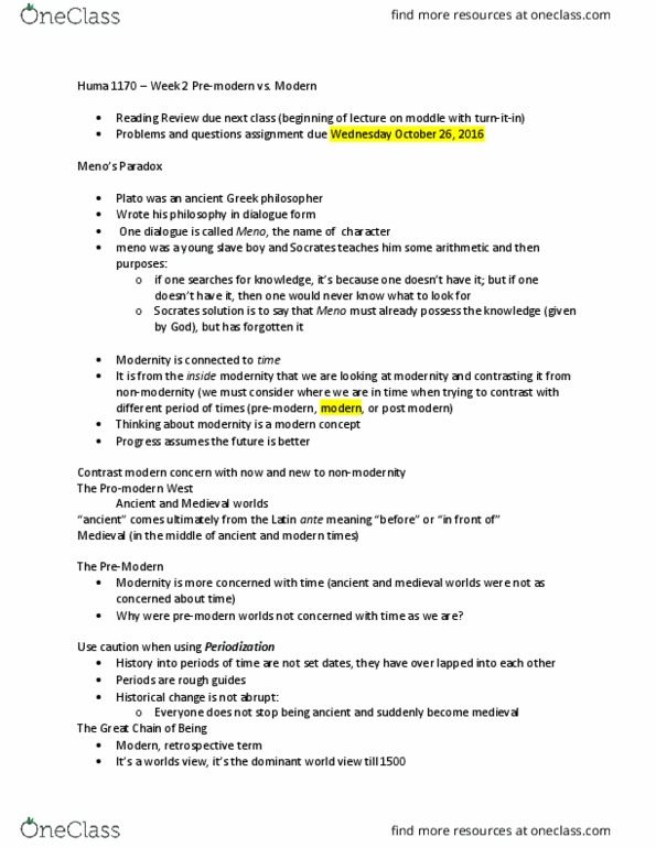 HUMA 1170 Lecture Notes - Lecture 2: Rough Guides, Turnitin, Office Of Energy Efficiency And Renewable Energy thumbnail