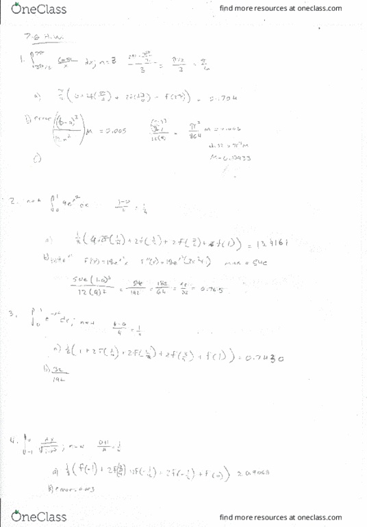 MATH 2202 Chapter 7-6: Sect. 7.6 Integration Using Numerical Techniques Problems Worked Out thumbnail