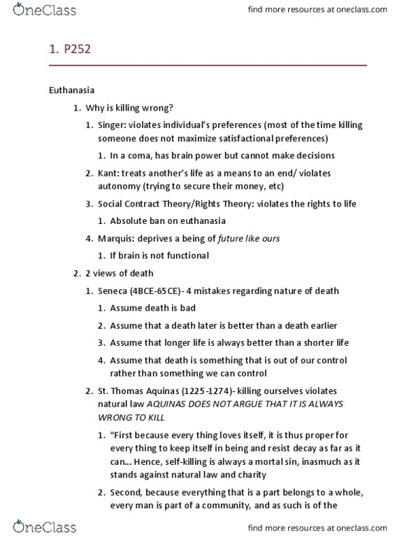 PHIL 252 Lecture Notes - Lecture 8: Principle Of Double Effect, Mortal Sin, If And Only If thumbnail