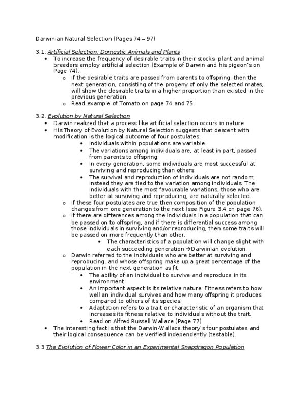 BLG 151 Lecture Notes - The Scientists, Antirrhinum, Meiosis thumbnail