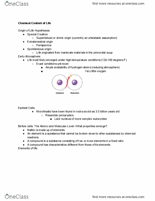 BIO 122 Lecture Notes - Lecture 3: Covalent Bond, Hydrogen Bond, Ionic Bonding thumbnail