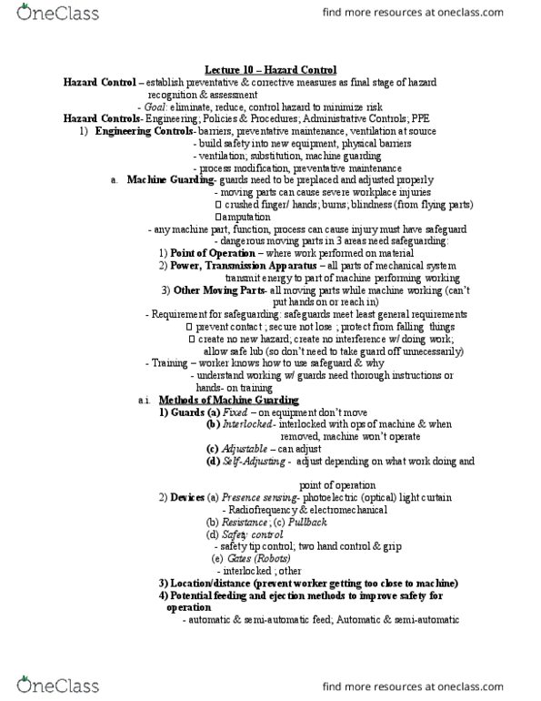 HRM 3400 Lecture Notes - Lecture 10: Hot Work, Disconnector, Brazing thumbnail