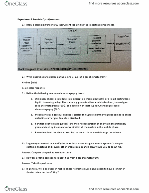 CHEM 209 Lecture Notes - Lecture 5: Partition Coefficient, Elution, Block Diagram thumbnail