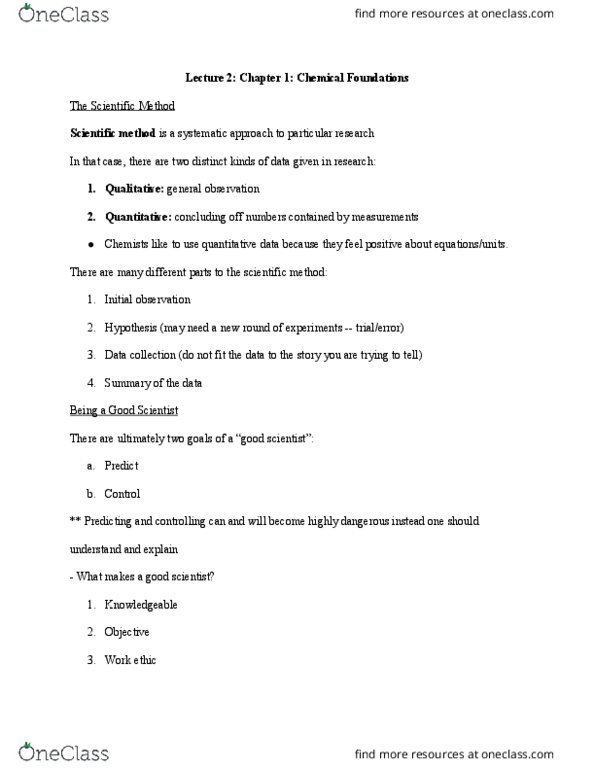 CHEM 101 Lecture Notes - Lecture 2: Iodine, Fluorine, Bromine thumbnail