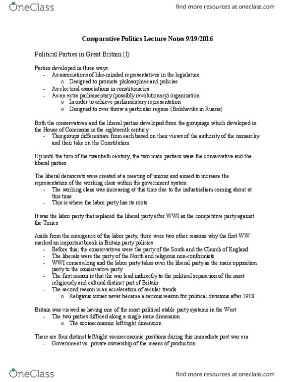 GOVT-130 FA3 Lecture Notes - Lecture 6: Dealignment thumbnail