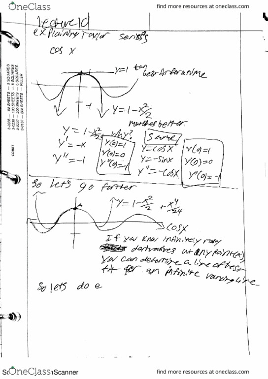 MATH 2153 Lecture 10: Taylor Series thumbnail