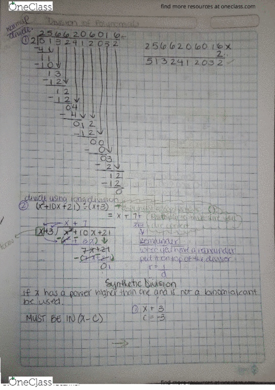 MAC 1140 Lecture 2: division of polynomials thumbnail