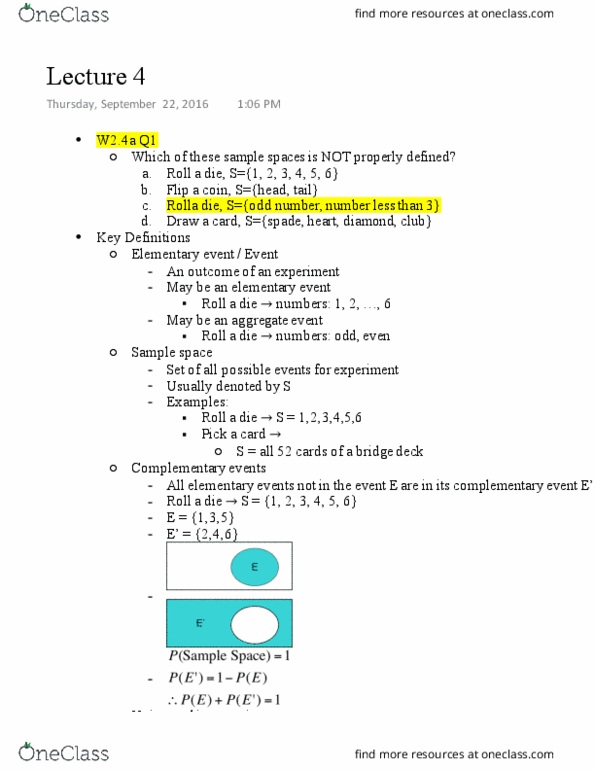EC255 Lecture Notes - Lecture 4: Sample Space, Drawa, Bayes Estimator thumbnail
