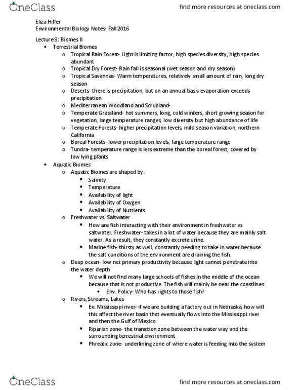 ENV-0007 Lecture Notes - Lecture 8: Upwelling, Pelagic Zone, Wave Power thumbnail