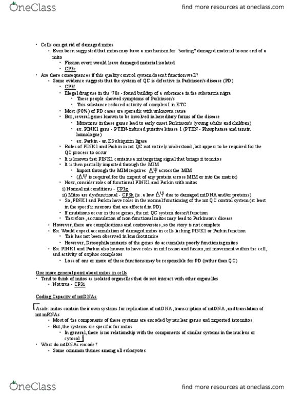 GENET301 Lecture Notes - Lecture 3: Knockout Mouse, Cytosol, Ubiquitin Ligase thumbnail